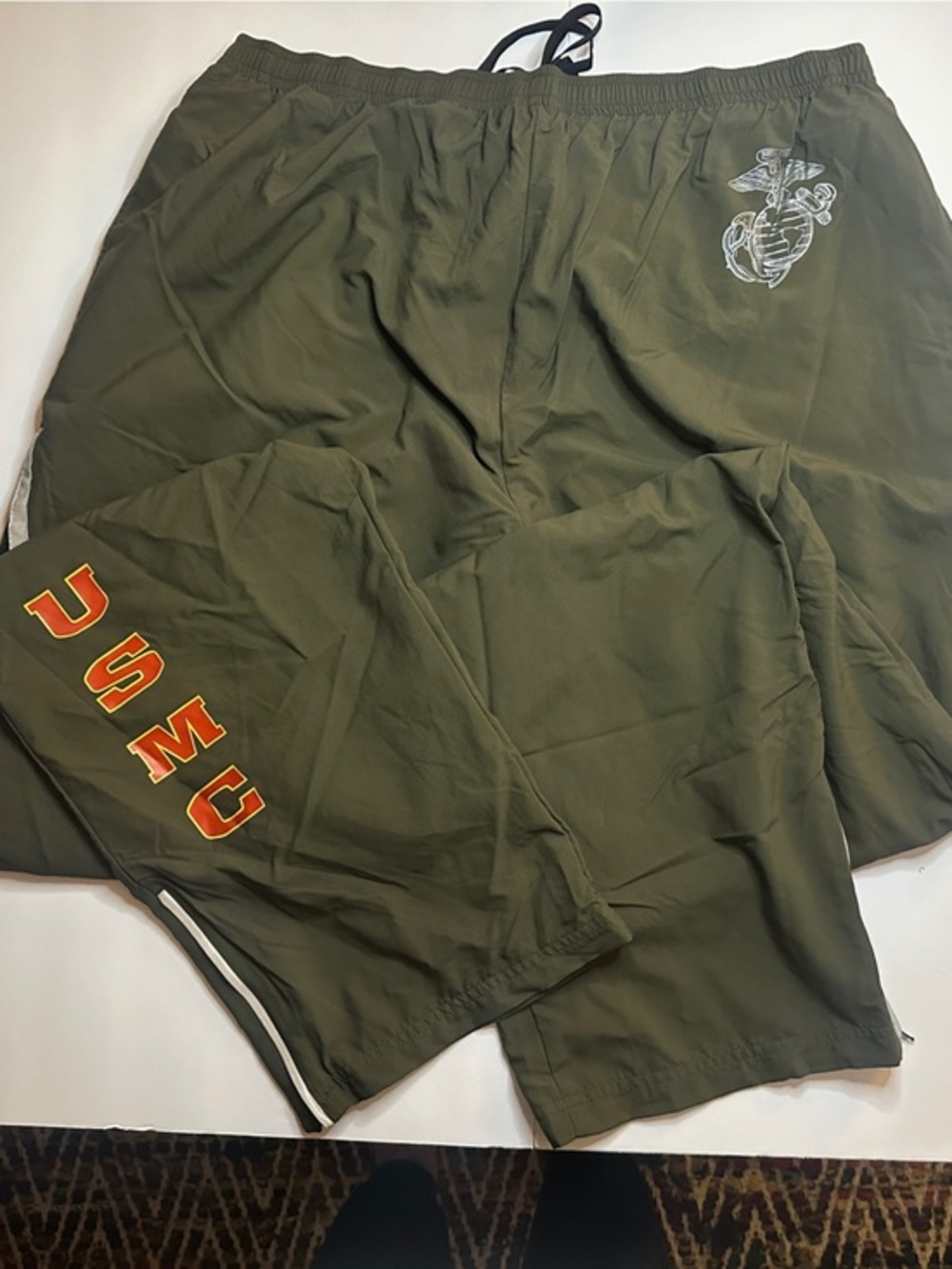 NWT NEW BALANCE USMC Olive Green Track Pants Size XL Long